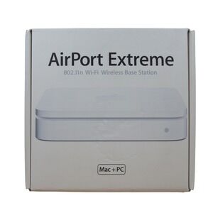 Apple AirPort Extreme Base Station A1143 2nd Gen MB053LL/A 802.11n WiFi Router‎